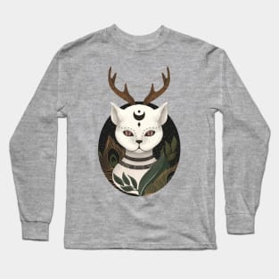 Colorful Occult Cat Long Sleeve T-Shirt